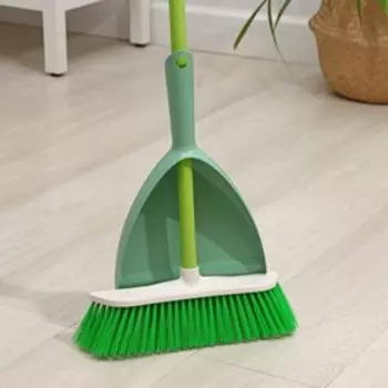 Комплект Elite Venecia, 3 в 1: швабра, черенок 120 см, совок, цвет салатовый