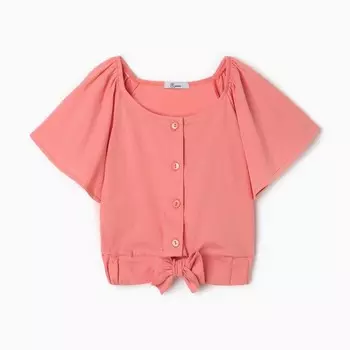 Комплект (футболка, брюки) для девочки, цвет розовый, рост 110 см