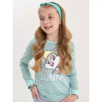 Комплект (футболка, брюки) для девочки, рост 146 см