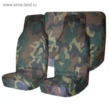 Комплект грязезащитных чехлов на пер. и зад. сиденья Tplus для УАЗ ПАТРИОТ, 3шт., нато (T014067) 3