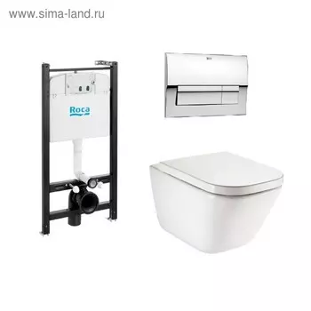 Комплект инсталляции: The Gap Pack подвесной унитаз, инсталляция, кнопка, сиденье микролифт