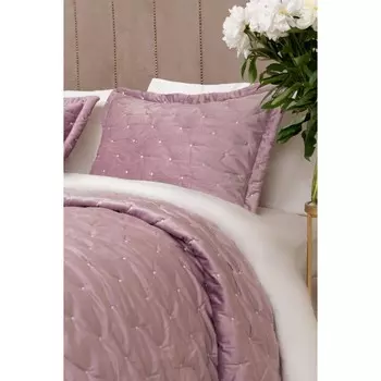 Комплект из покрывала и наволочек, размер 250х260 см, 50х70 см+5 см - 2 шт, цвет сиреневый