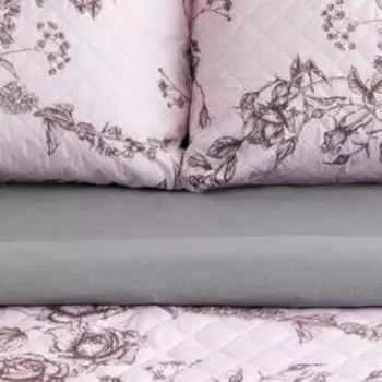 Комплект "Этель" Beige rose, покрывало 230х210 ±5 см и наволочки 50х70 - 2 шт, микрофибра