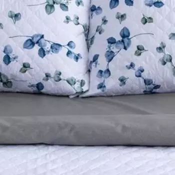 Комплект "Этель" Eucalyptus: покрывало 180х220 ±5 см и наволочки 50х70 - 2 шт, микрофибра