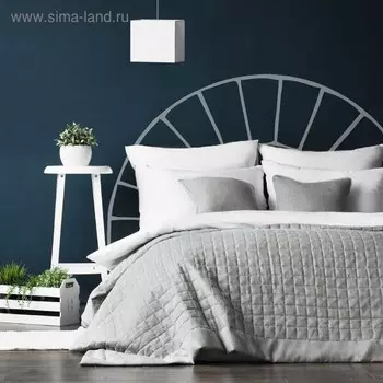 Комплект «Конни»: покрывало 230 х 250 см, наволочка 45 х 45 см - 2 шт, цвет серый