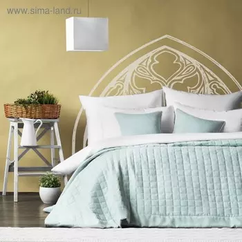 Комплект «Конни»: покрывало 230 х 250 см, наволочка 45 х 45 см - 2 шт, цвет голубой