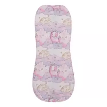 Комплект (конверт-пелёнка, шапочка) для девочки «Облака» рост 62 см, цвет сиреневый