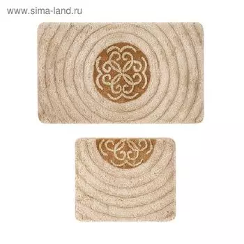 Комплект ковриков для ванной Stella 2 шт: 60 х 100, 60 х 50