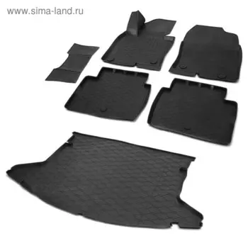 Комплект ковриков Rival Mazda CX-5 II 5D 2017-н.в., 6 шт., K13803004-5