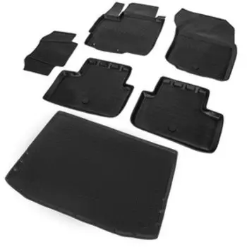 Комплект ковриков салона и багажника RIVAL, Mitsubishi ASX 2012-н.в., K14001002-1