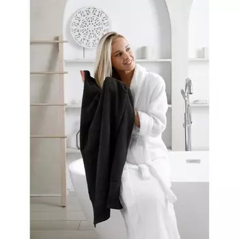 Комплект махровых полотенец Black, размер 30х50 см, 50х100 см, 70х140 см