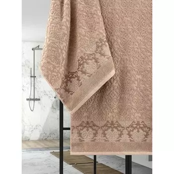 Комплект махровых полотенец Bond, размер 50x90 см, 70x140 см, цвет кофейный