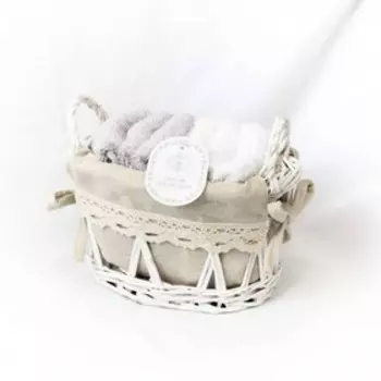 Комплект махровых полотенец Sofi De Marko «Камилла», размер 30х30 см, 6 шт, цвет фиолетовый