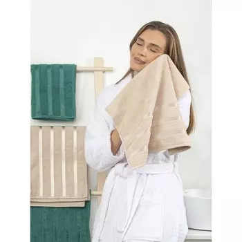 Комплект махровых полотенец Oasis, размер 50х80 см - 2 шт, 70х130 см - 2 шт