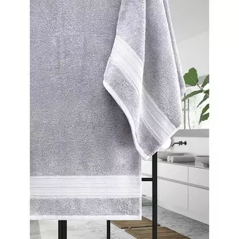 Комплект махровых полотенец Ramin, размер 50x90 см, 70x140 см, цвет тёмно-серый