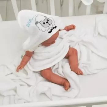 Комплект махровый, размер 110х110 см, цвет белый