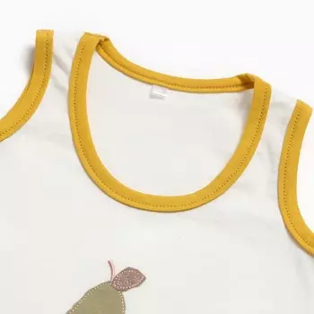 Комплект (майка/шорты) детский, цвет авокадо/горчица, рост 92 см