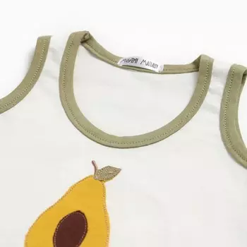 Комплект (майка/шорты) детский, цвет авокадо/полынь, рост 92 см