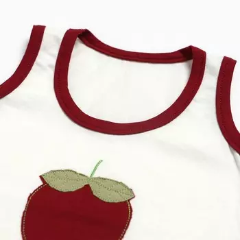 Комплект (майка/шорты) детский, цвет клубника/бордо, рост 86 см