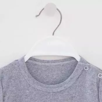 Комплект (майка, шорты) для мальчика, цвет серый/чёрный, рост 62 см