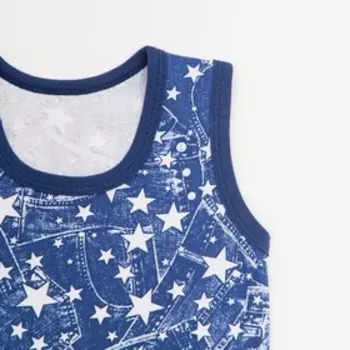 Комплект (майка/трусы) детский, звёзды, рост 68