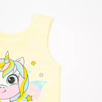 Комплект (майка/трусы) для девочки, цвет экрю, рост 140