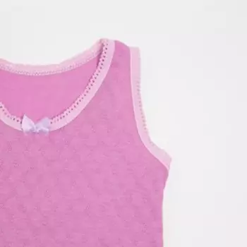 Комплект (майка, трусы) для девочки, цвет сиреневый, рост 80 см