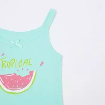 Комплект (майка+трусы) для девочки К2588-7043, цвет мятный, рост 110 см (60)