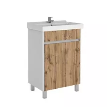 Комплект мебели для ванной "Fest 60" Uno Дуб ВОТАН правый Домино