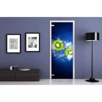 Комплект межкомнатной стеклянной двери PSFrute-02-26, 2000 × 600 мм, правый, фотопечать