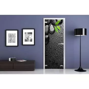 Комплект межкомнатной стеклянной двери PSSpa-14-27, 2000 × 700 мм, левый, фотопечать