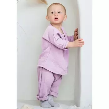 Комплект на лето «Самурай», рост 74, цвет лавандовый