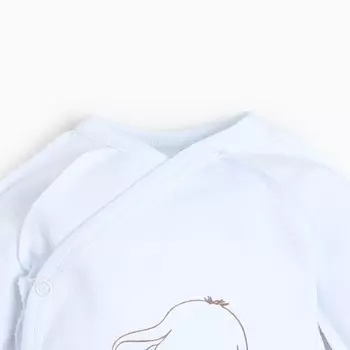 Комплект на выписку для мальчика, цвет белый/слоник, рост 50-56 см