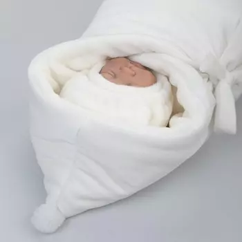 Комплект на выписку KinDerLitto «Веснушка», 5 предметов: одеяло-конверт, шапочка, комбинезон-слип, комбинезон, шапочка, демисезонный, рост 50-56 см, цвет сахар