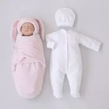 Комплект на выписку «Новые Звездочки» 5 предметов, рост 50-56 см., цвет розовый