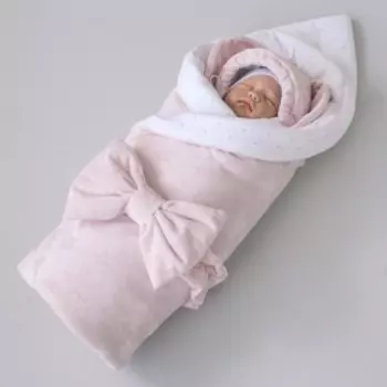 Комплект на выписку «Новые Звёздочки» зимний, рост 56-62 см, 5 предметов, цвет розовый