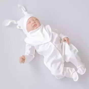 Комплект на выписку «Узелок», рост рост 56см, цвет молочный