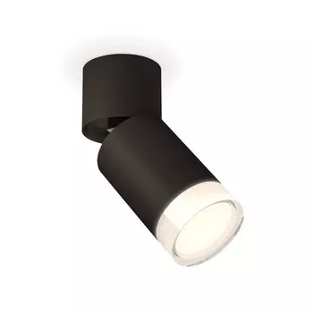 Комплект накладного поворотного светильника Ambrella light, Techno, XM6313080, GU5.3, цвет чёрный песок