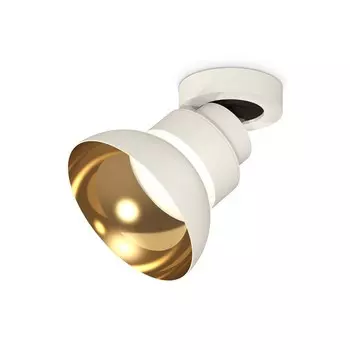 Комплект накладного поворотного светильника Ambrella light, Techno, XM8101101, GX53, цвет белый песок, золото желтое полированное, прозрачный