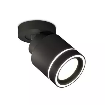 Комплект накладного поворотного светильника с акрилом Ambrella light, Techno, XM8111003, цвет чёрный песок