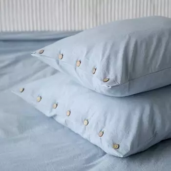 Комплект наволочек «Бойл», размер 70х70 см, цвет голубой, 2 шт