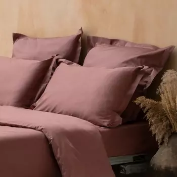 Комплект наволочек «Ферги», размер 70x70 см, цвет сливовый, 2 шт