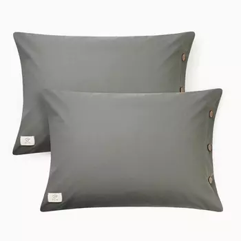 Комплект наволочек «Этель», 5070 см, 2 шт., темно-зелёный, жатый хлопок, хлопок 100%