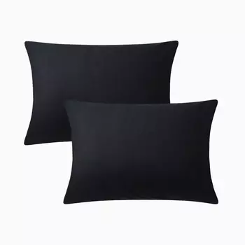Комплект наволочек «Этель», 5070 см, 2 шт., чёрный, бязь, хлопок 100%
