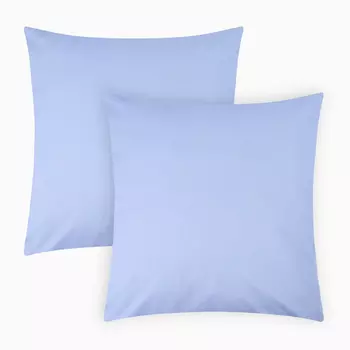 Комплект наволочек "Этель" 70х70 см-2шт, цв голубой, бязь, 100% хл