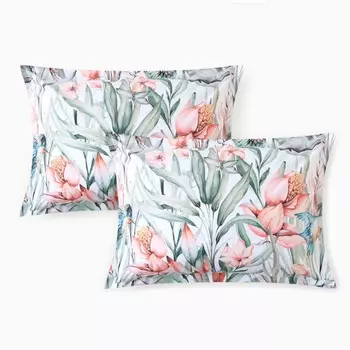 Комплект наволочек «Этель» Exotic island, 5070+3 см, 2 шт., перкаль (300 нитей), хлопок 100%