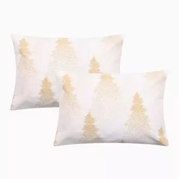 Комплект наволочек «Этель» Golden Christmas, 5070 см, 2 шт., бязь, хлопок 100%