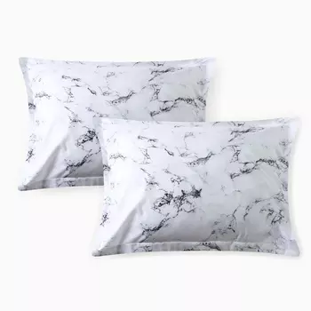 Комплект наволочек «Этель» Marble, 5070+3 см, 2 шт., перкаль (300 нитей), хлопок 100%