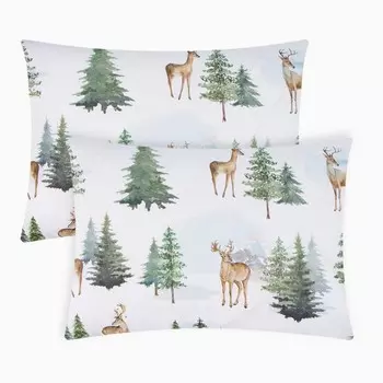 Комплект наволочек "Этель" Однажды в лесу, 50х70-2 шт, поплин, 100% хл
