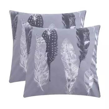 Комплект наволочек Этель «Перья» (вид 2) 70х70 см - 2шт, поплин 125 г/м2